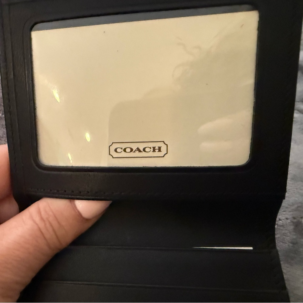 Coach Black Leather ID Wallet brand new with price tag.